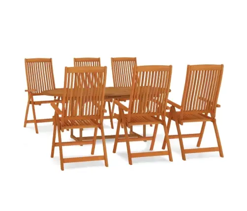 7-Daļīgs Dārza Mēbeļu Komplekts, Eikalipta Masīvkoks Vidaxl