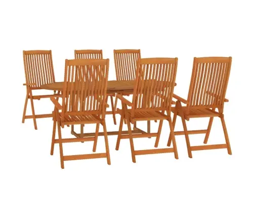 7-Daļīgs Dārza Mēbeļu Komplekts, Eikalipta Masīvkoks Vidaxl