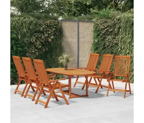7-Daļīgs Dārza Mēbeļu Komplekts, Eikalipta Masīvkoks Vidaxl