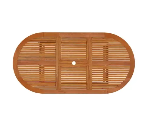 Sodo Valgomojo Komplektas, 7 Dalių, Eukalipto Medienos Masyvas