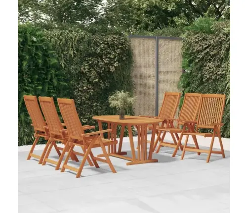 Saliekami Dārza Krēsli, 6 Gab., Eikalipta Masīvkoks Vidaxl