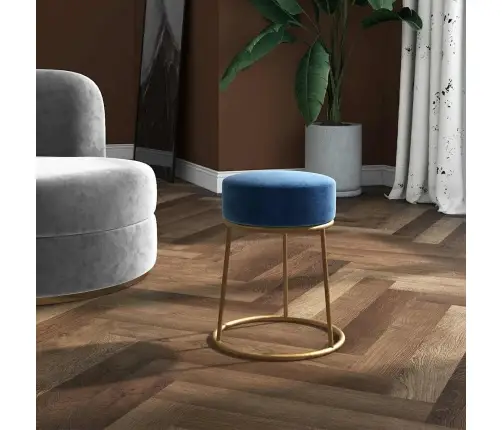 Pufas, Mėlynos Spalvos, Aksomas, Apskritas