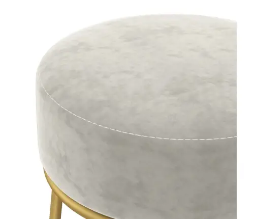 Apaļš Krēsls, Gaiši Pelēks Samts Vidaxl