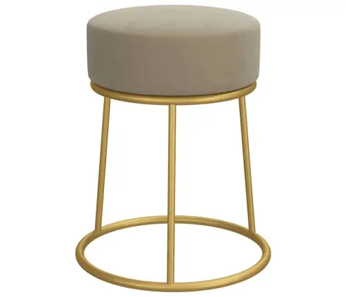 Pufas, Tamsiai Pilkos Spalvos, Aksomas, Apskritas