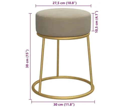 Pufas, Tamsiai Pilkos Spalvos, Aksomas, Apskritas