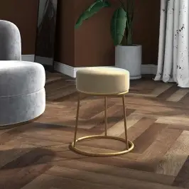 Pufas, Tamsiai Pilkos Spalvos, Aksomas, Apskritas