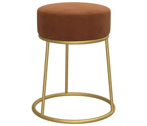 Pufas, Rudos Spalvos, Aksomas, Apskritas