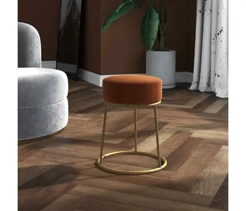 Pufas, Rudos Spalvos, Aksomas, Apskritas