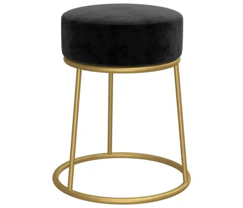 Apaļš Krēsls, Melns Samts Vidaxl