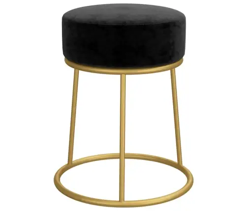 Apaļš Krēsls, Melns Samts Vidaxl