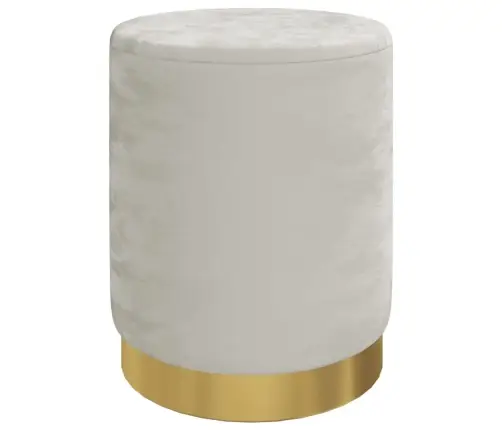 Apaļš Krēsls Ar Uzglabāšanas Nodalījumu, Gaiši Pelēks Samts 31 X 37 Cm Vidaxl