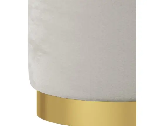 Apaļš Krēsls Ar Uzglabāšanas Nodalījumu, Gaiši Pelēks Samts 31 X 37 Cm Vidaxl