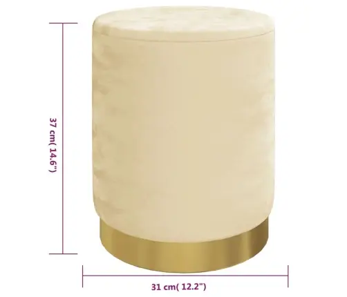 Ümar Hoiupink, Aprikoosivärvi, Samet 31 X 37 Cm