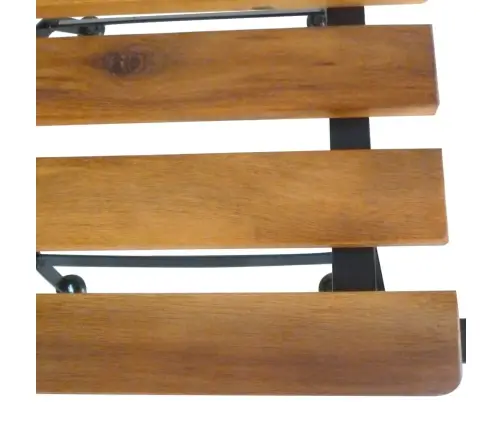 Saliekami Dārza Krēsli, 4 Gab., Tērauds Un Akācijas Masīvkoks Vidaxl