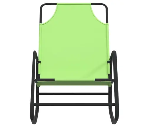 Supamas Saulės Gultas, Žalias, Plienas Ir Tekstilenas