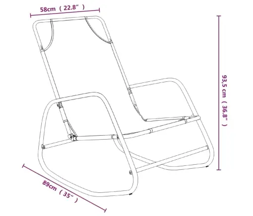 Supamas Saulės Gultas, Žalias, Plienas Ir Tekstilenas