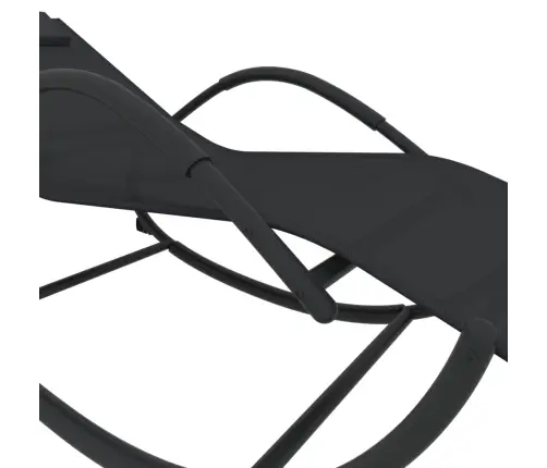 Sauļošanās Šūpuļkrēsli, 2 Gab., Melni, Tērauds Un Tekstilēns Vidaxl Sauļošanās Šūpuļkrēsli, 2 Gab., Melni, Tērauds Un Tekstilēns Vidaxl