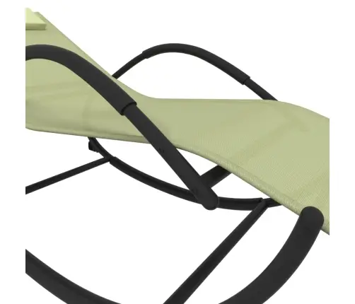 Supami Saulės Gultai, 2Vnt., Kreminiai, Plienas Ir Tekstilenas