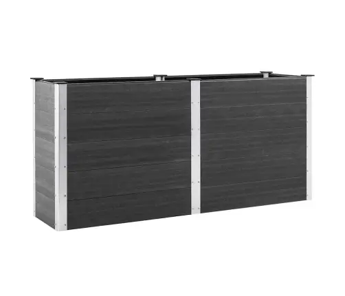 Augstā Puķu Kaste, 200X50X91 Cm, Pelēks Wpc Vidaxl