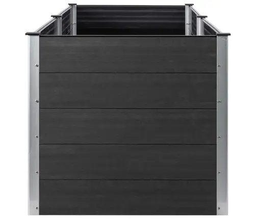 Augstā Puķu Kaste, 200X50X91 Cm, Pelēks Wpc Vidaxl