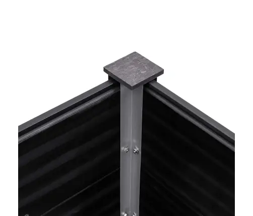 Augstā Puķu Kaste, 200X50X91 Cm, Pelēks Wpc Vidaxl