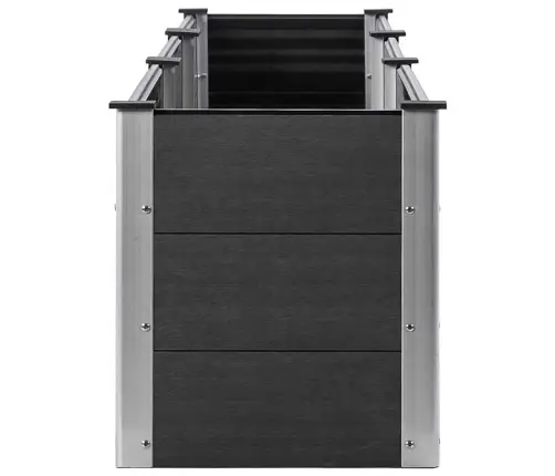 Augstā Puķu Kaste, 300X50X54 Cm, Pelēks Wpc Vidaxl