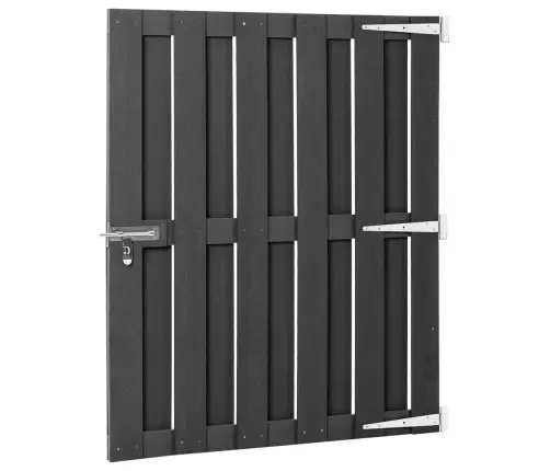 Dārza Vārti, Wpc, 100X112 Cm, Pelēki Vidaxl