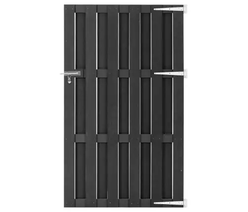 Dārza Vārti, Wpc, 100X180 Cm, Pelēki Vidaxl