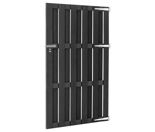 Dārza Vārti, Wpc, 100X180 Cm, Pelēki Vidaxl