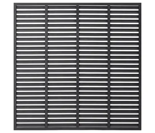 Žalūzijveida Žogs, Pelēks, 180X180 Cm, Wpc Vidaxl