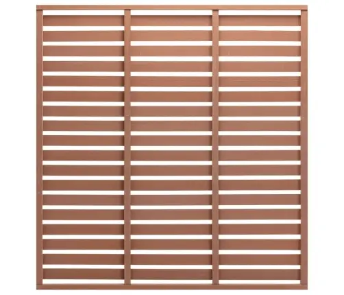 Žoga Panelis, Wpc, 180X180 Cm, Brūns Vidaxl