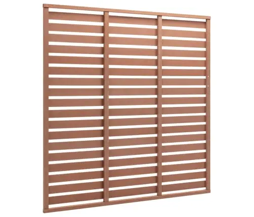 Žoga Panelis, Wpc, 180X180 Cm, Brūns Vidaxl