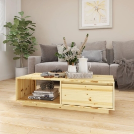 Kafijas Galdiņš, 110X50X33,5 Cm, Egles Masīvkoks Vidaxl