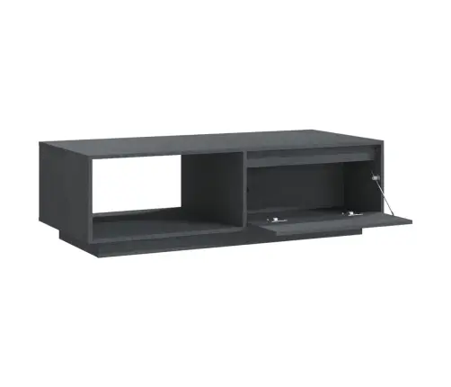 Kavos Staliukas, Pilkas, 110X50X33,5cm Pušies Medienos Masyvas Kavos Staliukas, Pilkas, 110X50X33,5cm Pušies Medienos Masyvas