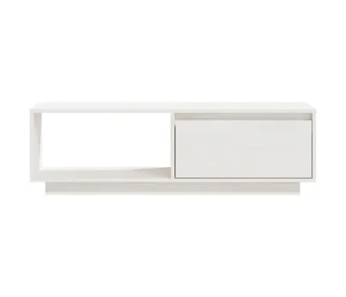 Televizoriaus Spintelė, Balta, 110X30X33,5cm Pušies Masyvas Televizoriaus Spintelė, Balta, 110X30X33,5cm Pušies Masyvas