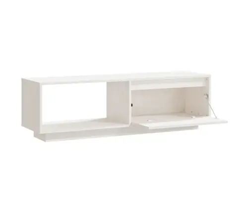 Televizoriaus Spintelė, Balta, 110X30X33,5cm Pušies Masyvas Televizoriaus Spintelė, Balta, 110X30X33,5cm Pušies Masyvas