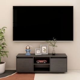 Tv Skapītis, Pelēks, 110X30X40 Cm, Priedes Masīvkoks Vidaxl