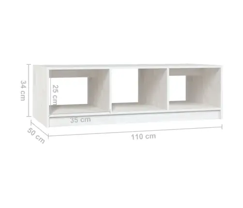 Kafijas Galdiņš, Balts, 100X50X35 Cm, Priedes Masīvkoks Vidaxl Kafijas Galdiņš, Balts, 100X50X35 Cm, Priedes Masīvkoks Vidaxl