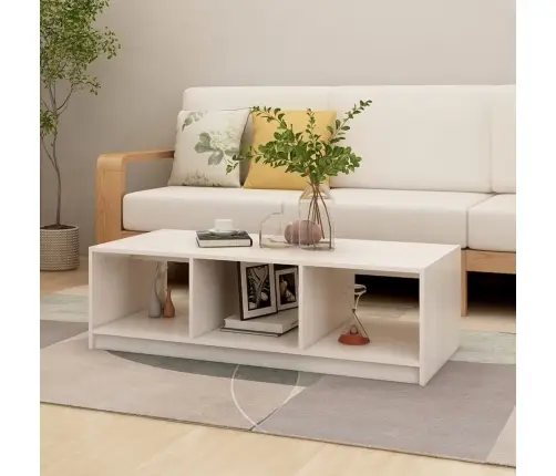 Kafijas Galdiņš, Balts, 100X50X35 Cm, Priedes Masīvkoks Vidaxl Kafijas Galdiņš, Balts, 100X50X35 Cm, Priedes Masīvkoks Vidaxl