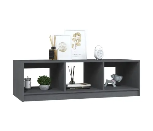 Kafijas Galdiņš, Pelēks, 110X50X34 Cm, Priedes Masīvkoks Vidaxl