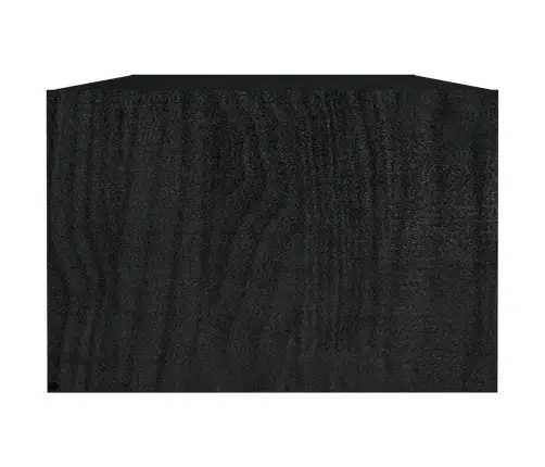 Kafijas Galdiņš, Melns, 110X50X34 Cm, Priedes Masīvkoks Vidaxl