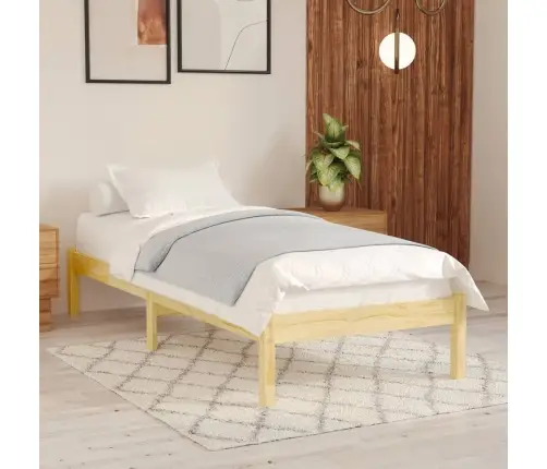 Gultas Rāmis, Priedes Masīvkoks, 90X200 Cm Vidaxl
