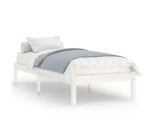 Lovos Rėmas, Baltos Spalvos, 100X200cm Pušies Medienos Masyvas