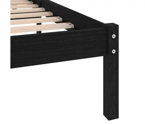 Lovos Rėmas, Juodas, 150X200cm Medienos Masyvas, Didelis