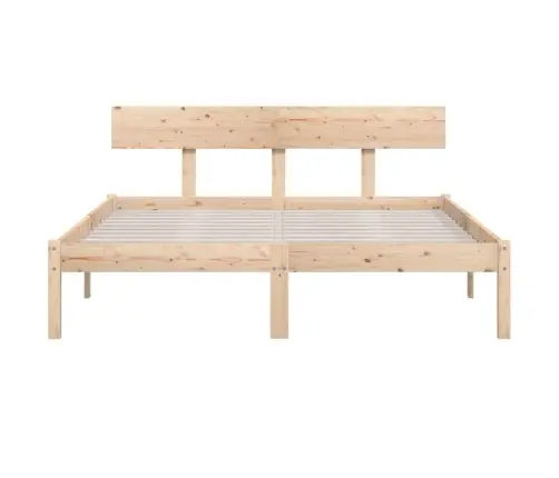 Gultas Rāmis, Priedes Masīvkoks, 140X190 Cm Vidaxl