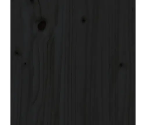 Gultas Rāmis, Melns, Priedes Masīvkoks, 90X200 Cm Vidaxl