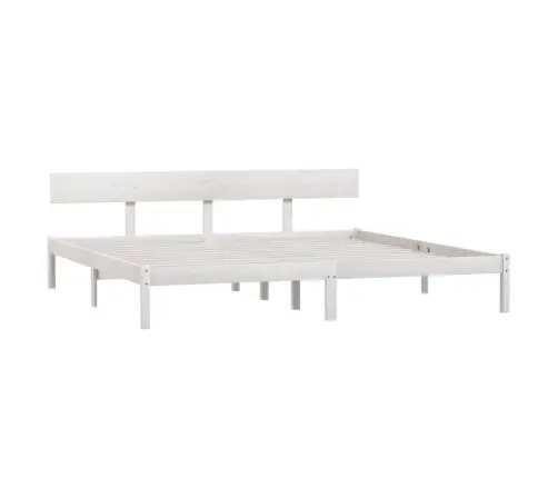 Lovos Rėmas, Baltas, 180X200cm Pušies Masyvas, Itin Didelis