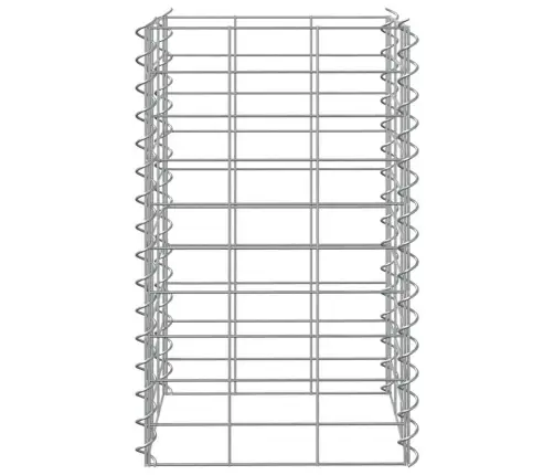 Gabioni/Augstās Puķu Kastes, 3 Gab., 30X30X50 Cm, Dzelzs Vidaxl