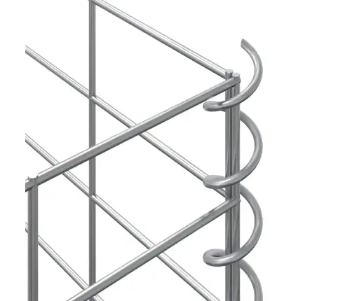 Gabioni/Augstās Puķu Kastes, 3 Gab., 30X30X50 Cm, Dzelzs Vidaxl