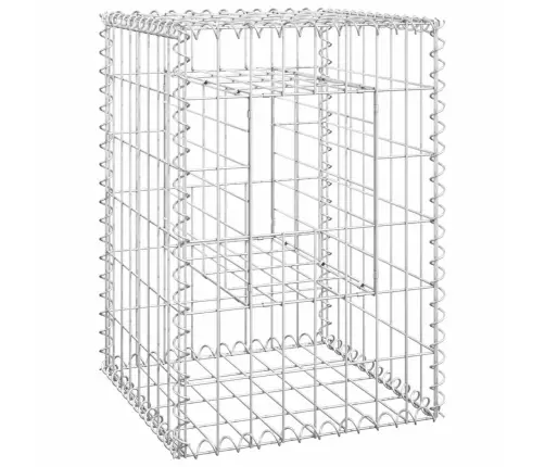 Vertikāli Gabioni, 2 Gab., 40X40X60 Cm, Dzelzs Vidaxl